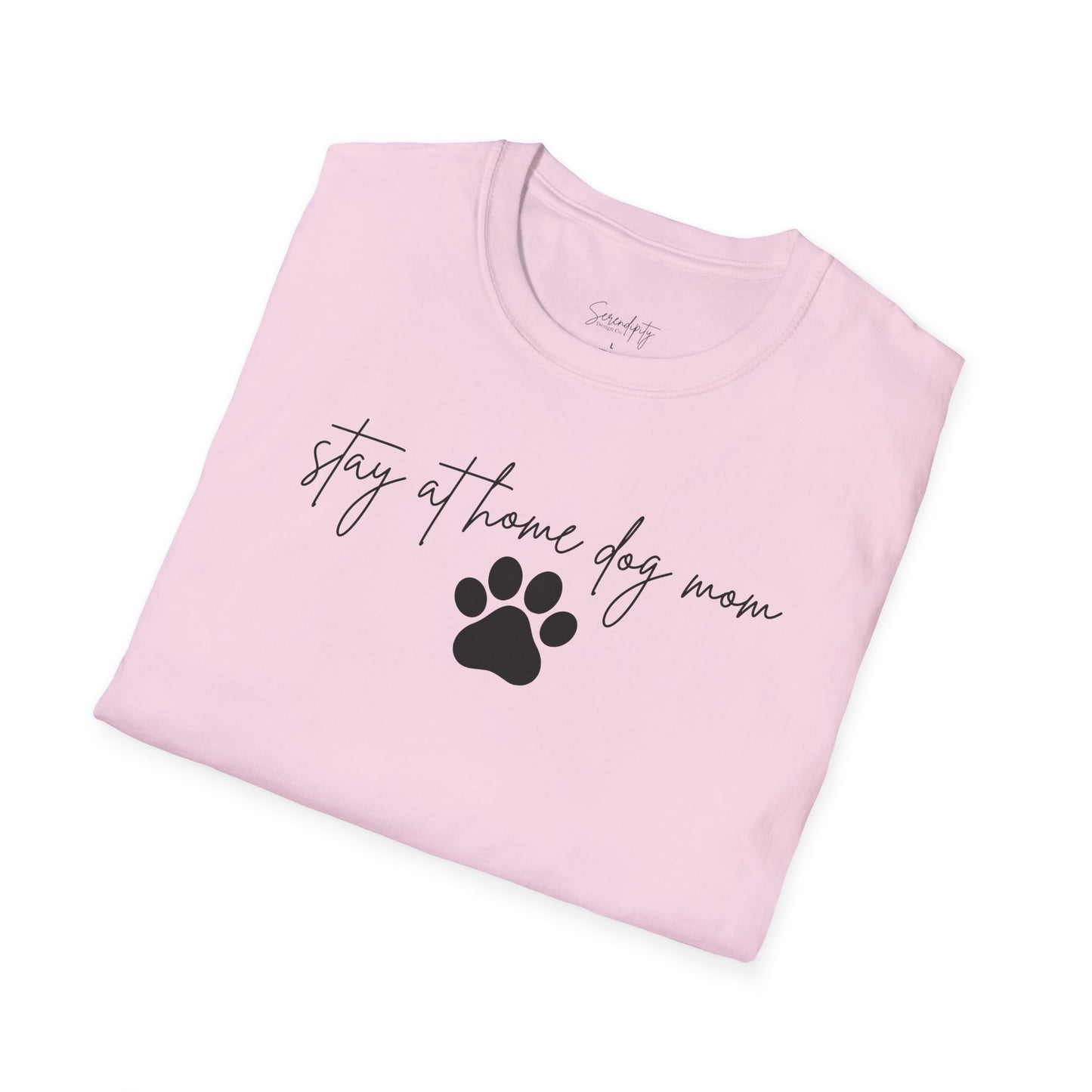 Stay At Home Dog Mom Soft Style Tee