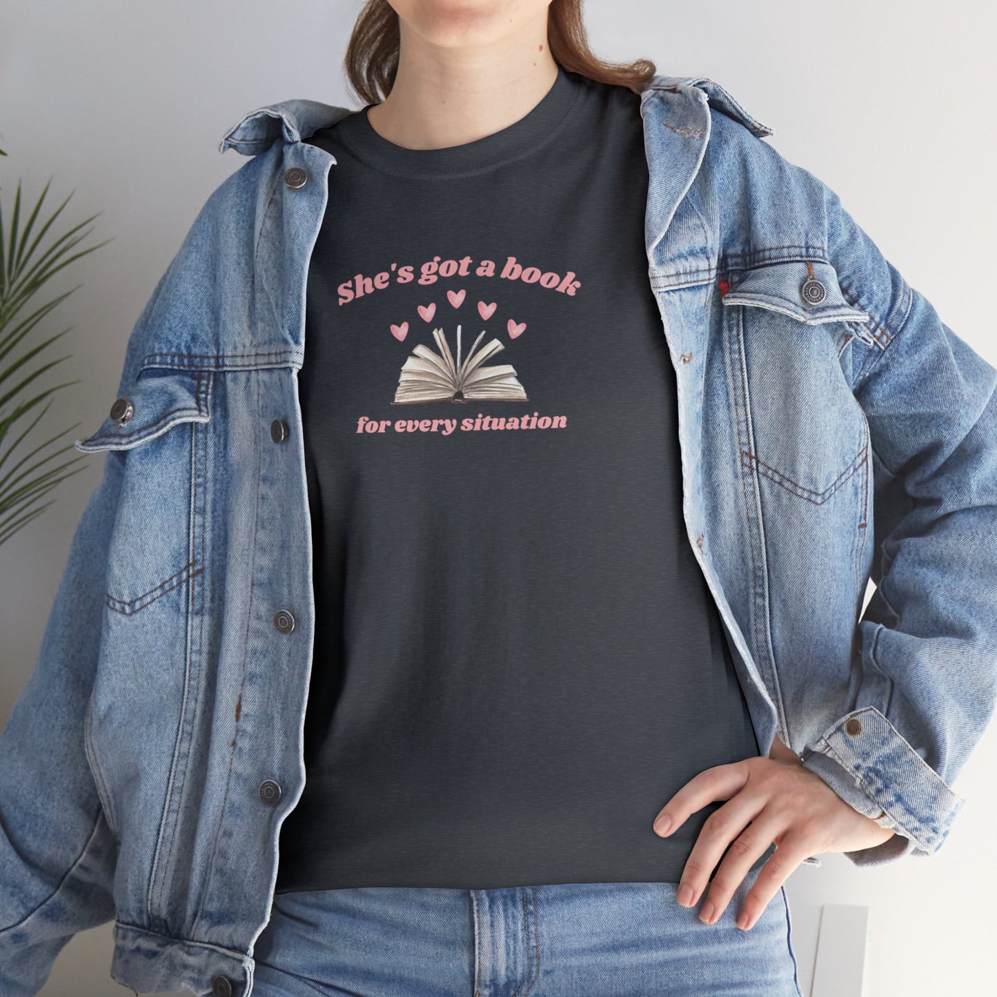 She's Got a Book for Every Situation Unisex Tee