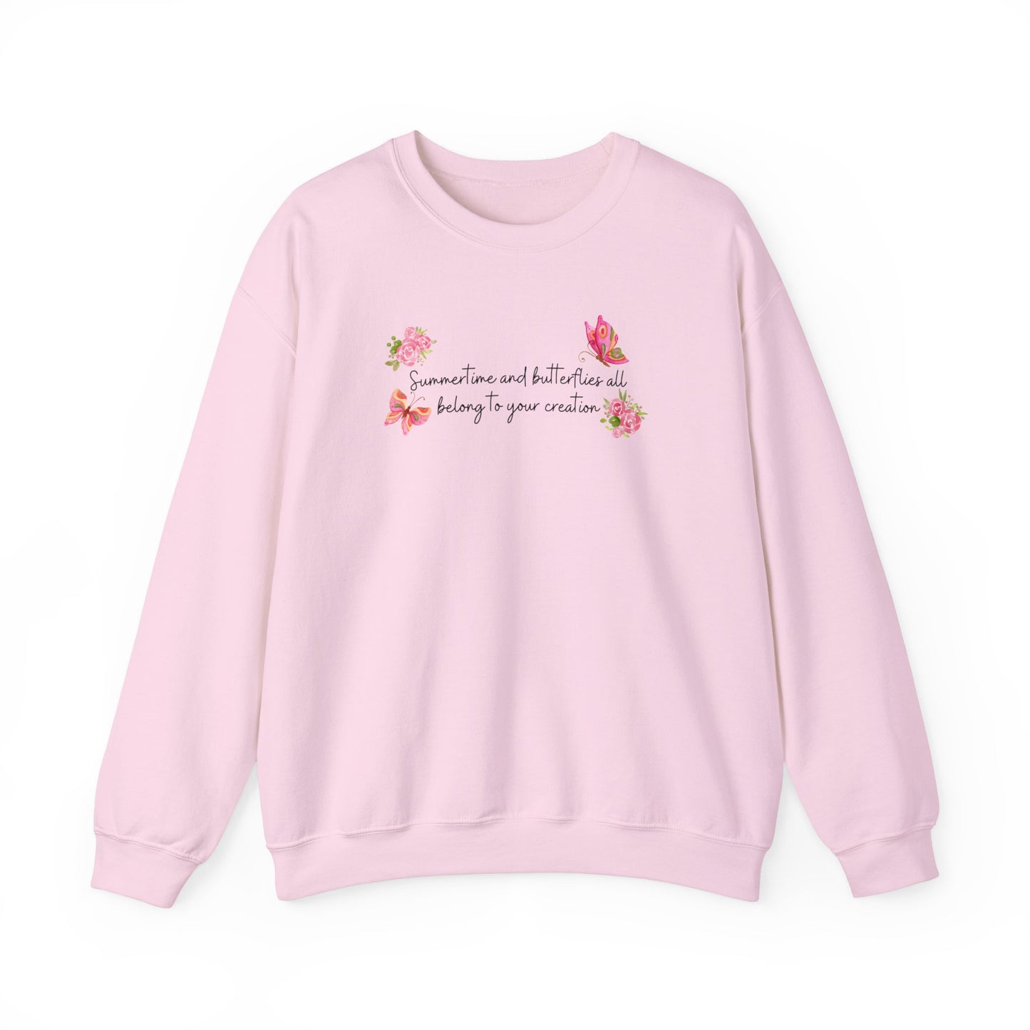 Summertime & Butterflies Unisex Crewneck