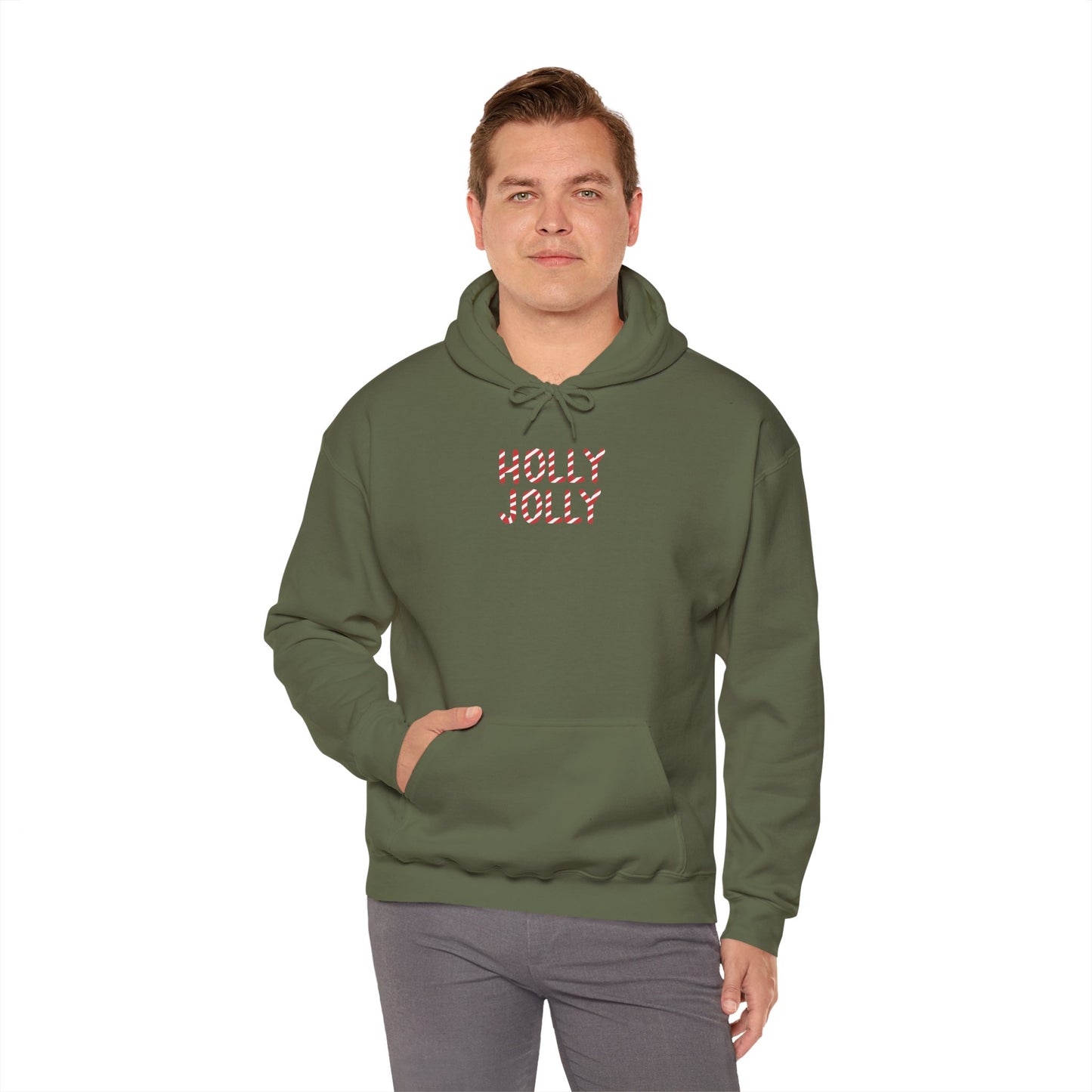 Holly Jolly Candy Cane Unisex Hoodie