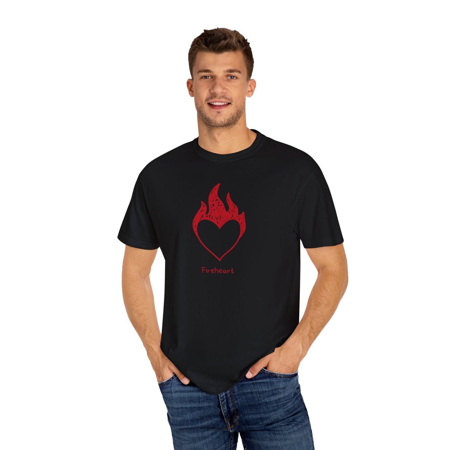 Fireheart Hand-drawn Comfort Colors Tee