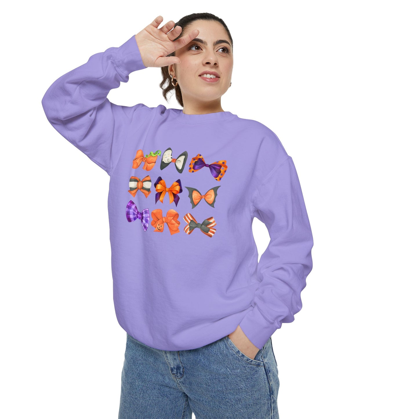 Halloween Bows Comfort Colors Sweatshirt