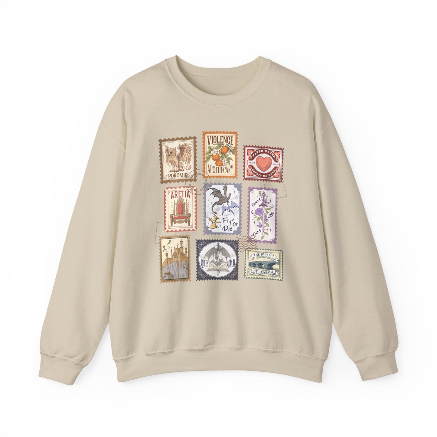 Fourth Wing Stamps Crewneck Sweatshirt