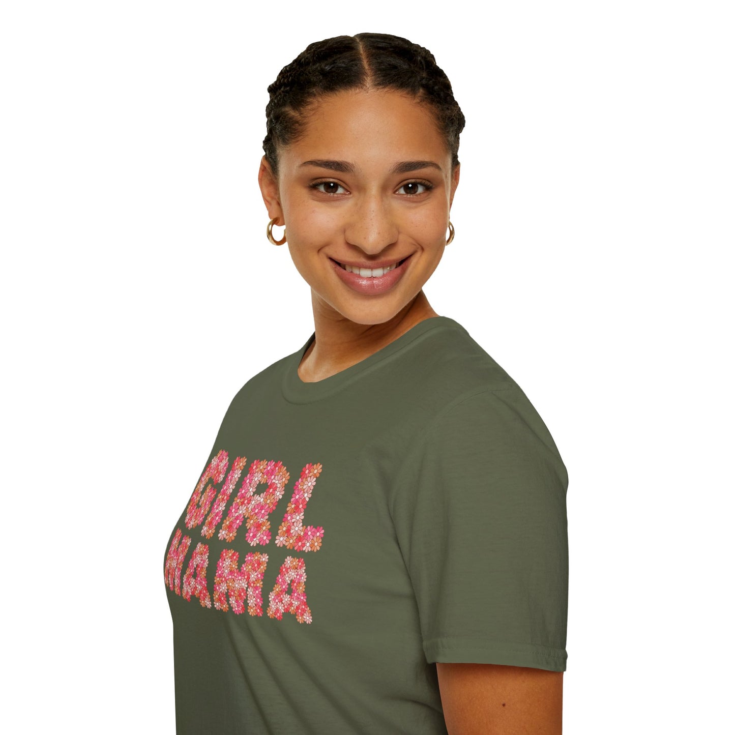 Girl Mama Retro Floral Soft Style Tee