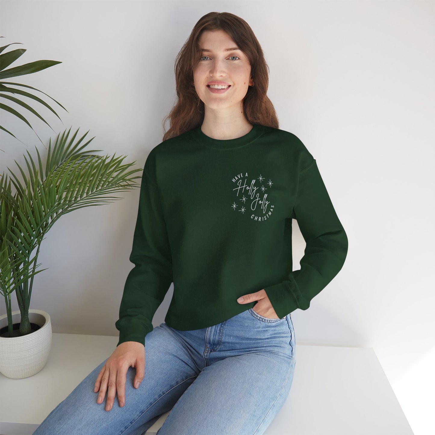 Holly Jolly Christmas Unisex Crewneck