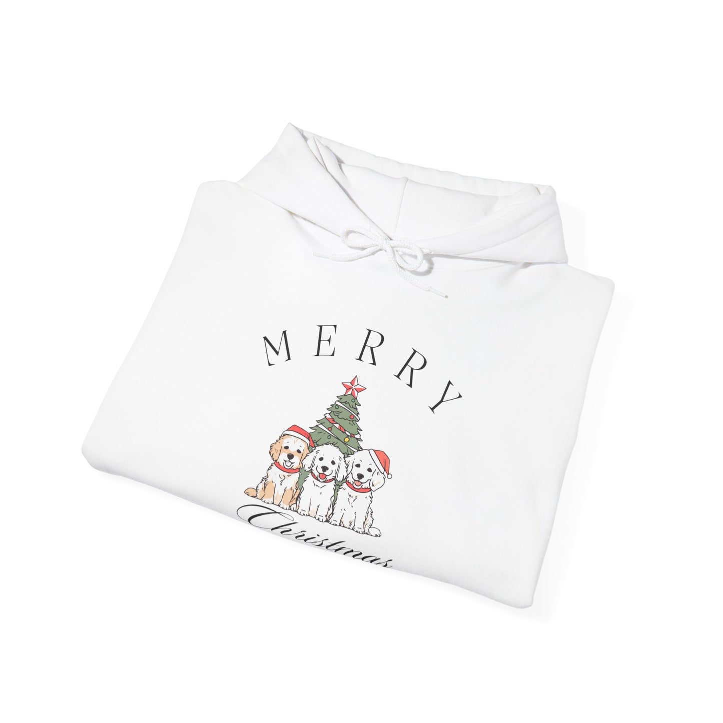 Merry Christmas Puppies Unisex Hoodie