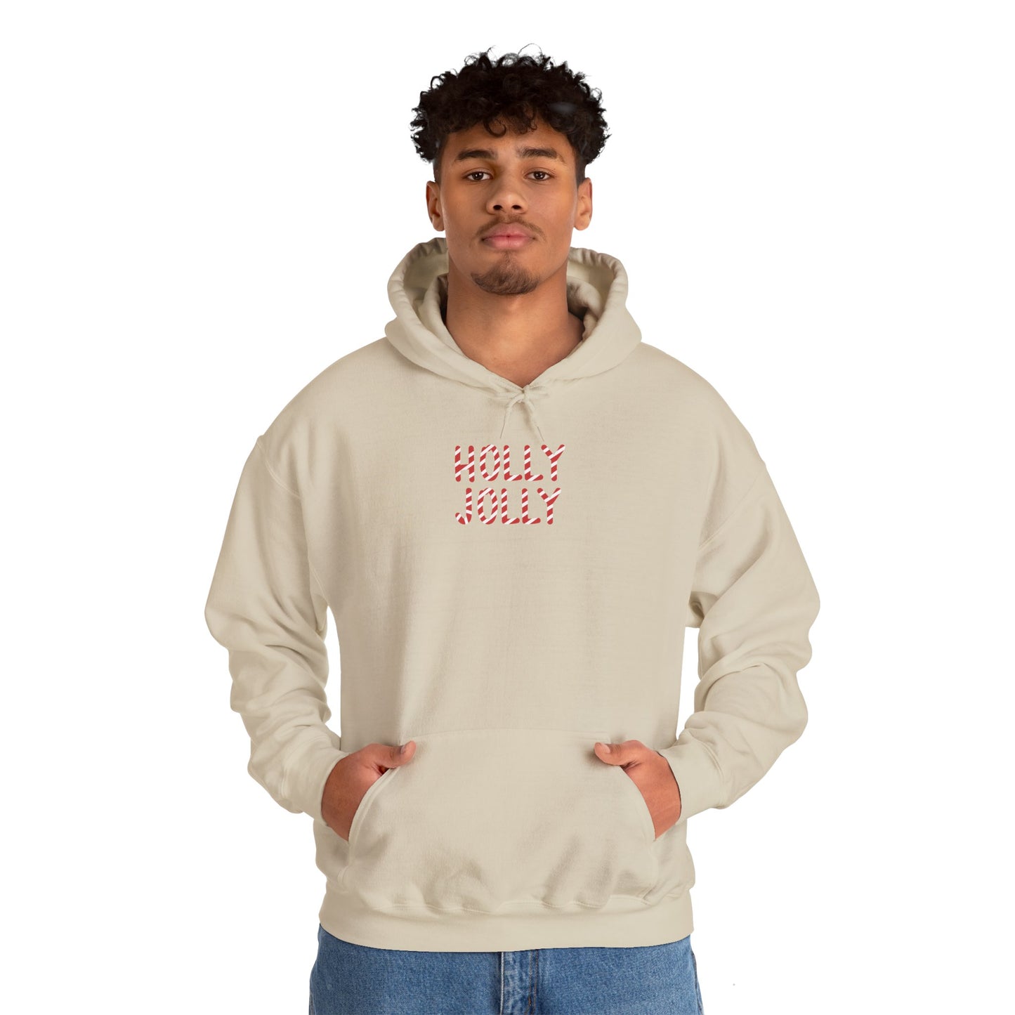 Holly Jolly Candy Cane Unisex Hoodie