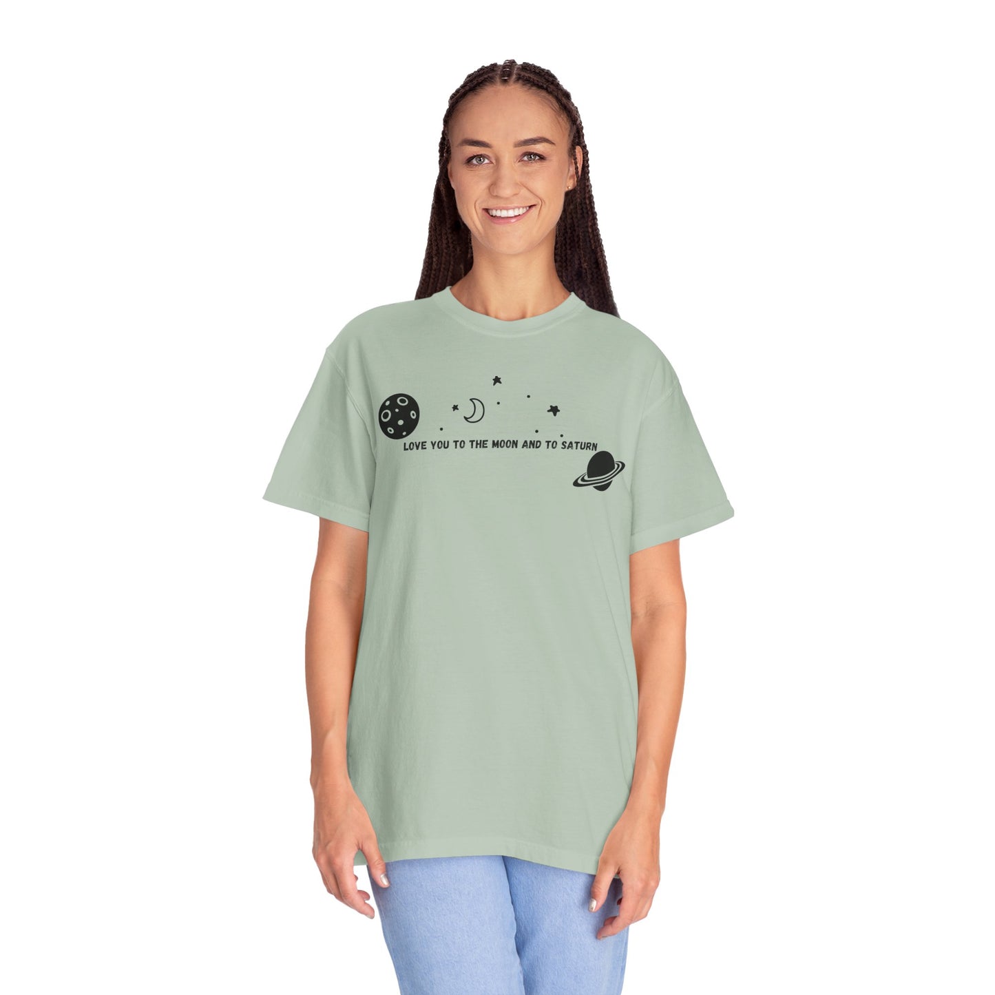 Love You to the Moon and to Saturn Comfort Colors Tee