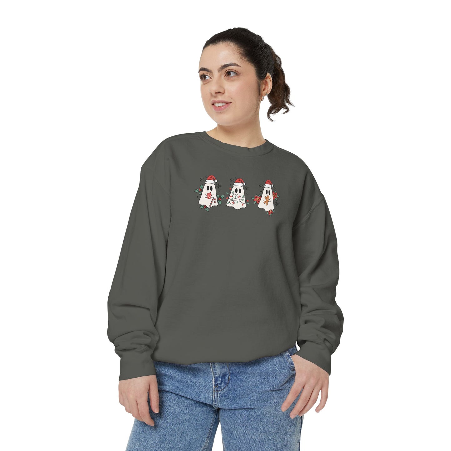 Christmas Ghosties Comfort Colors Sweatshirt