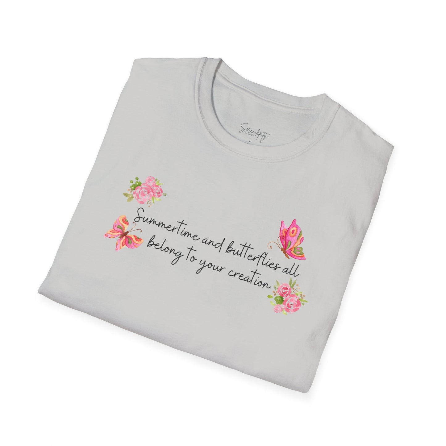 Summertime & Butterflies Soft Style Tee