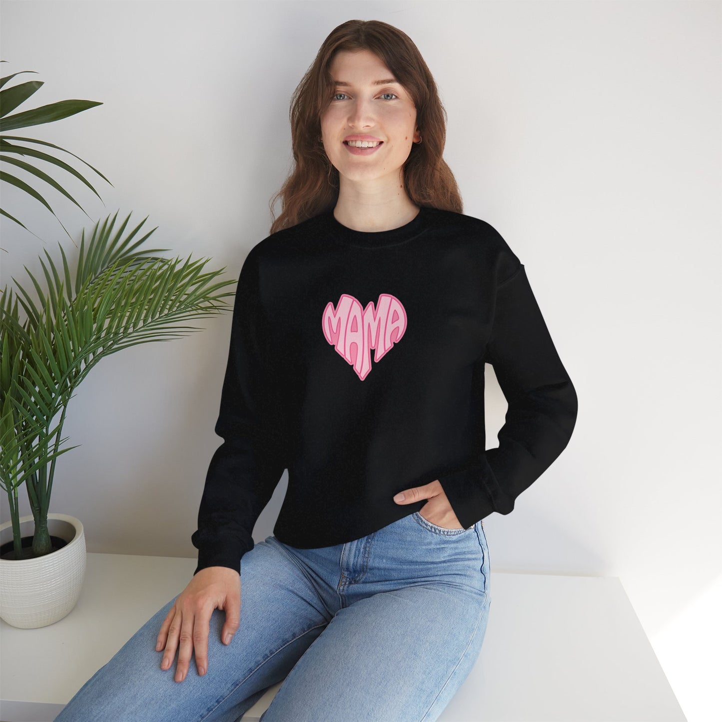 Mama Heart Unisex Crewneck