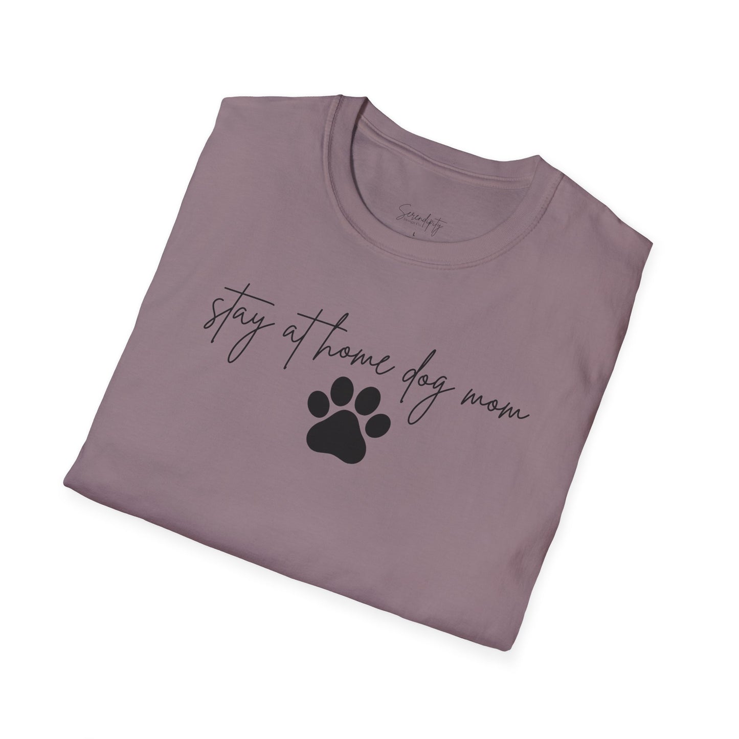 Stay At Home Dog Mom Soft Style Tee