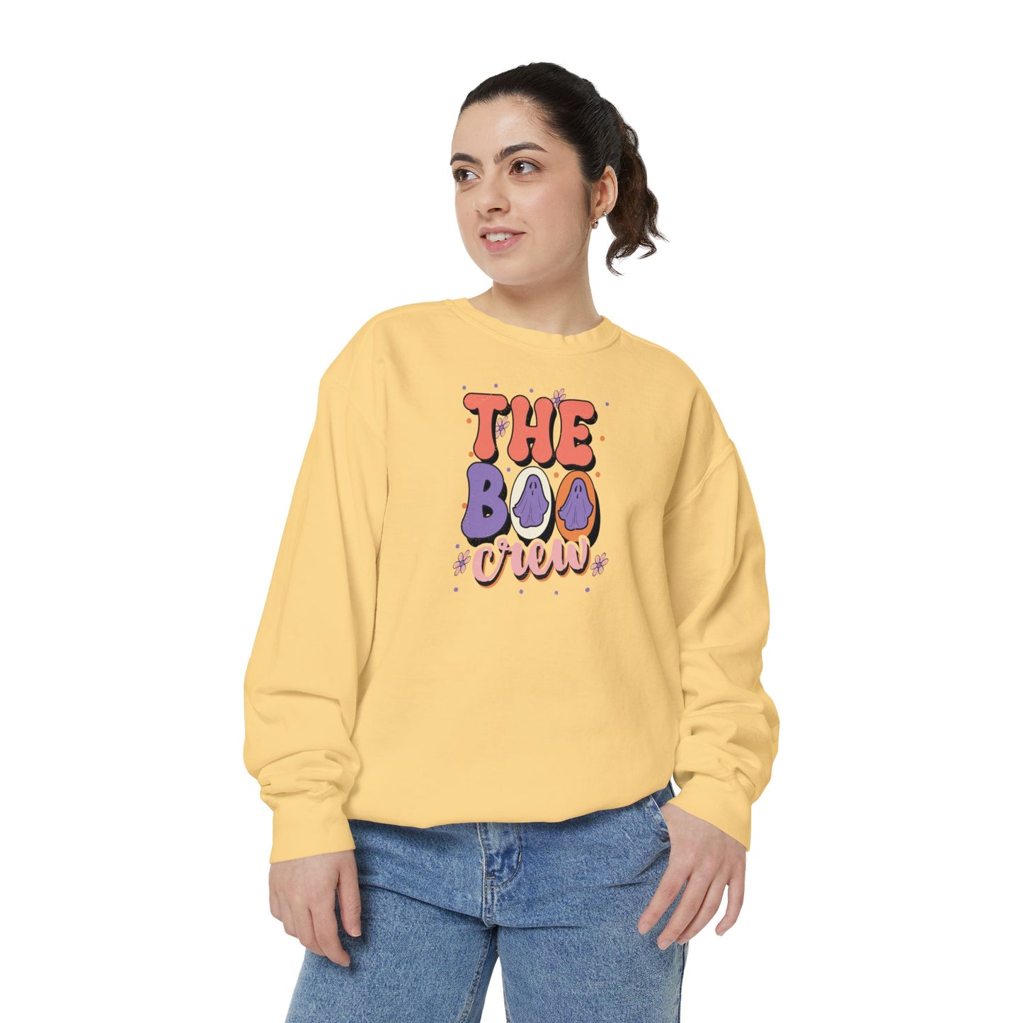 The Boo Crew Girly Comfort Colors Sweatshirt