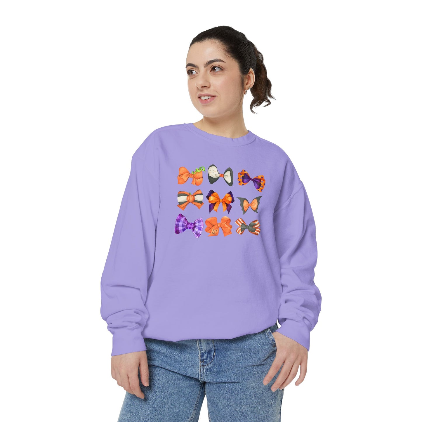 Halloween Bows Comfort Colors Sweatshirt