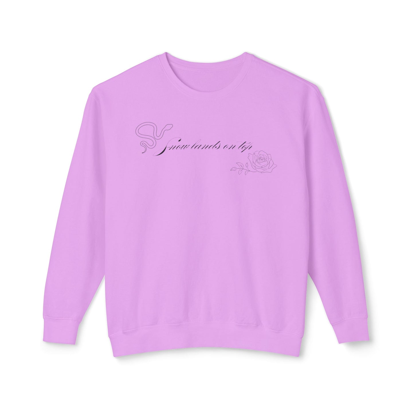 Snow Lands On Top Comfort Colors Sweatshirt