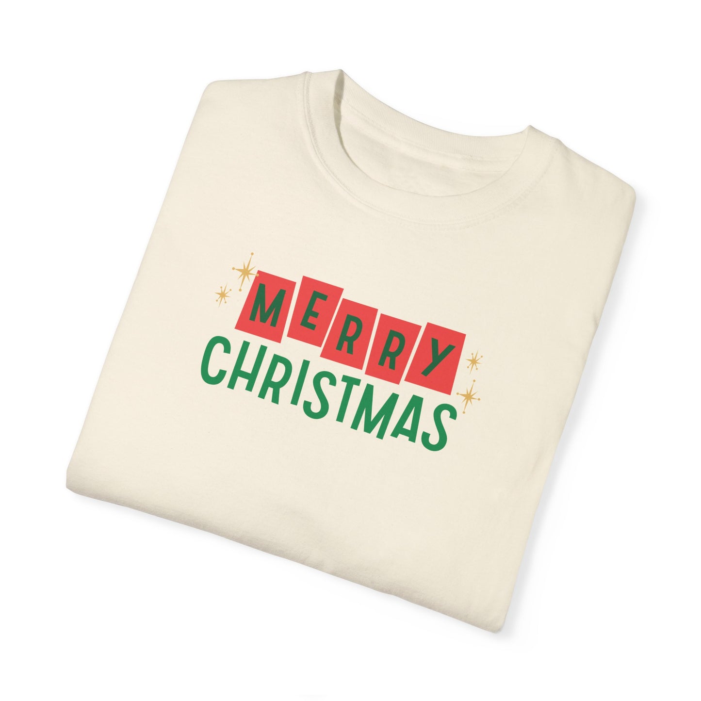 Retro Merry Christmas Comfort Colors Tee