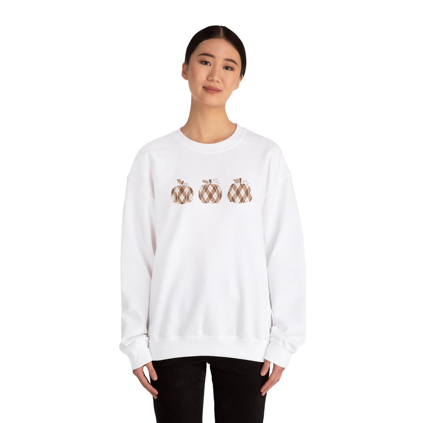 Plaid Pumpkins Unisex Crewneck