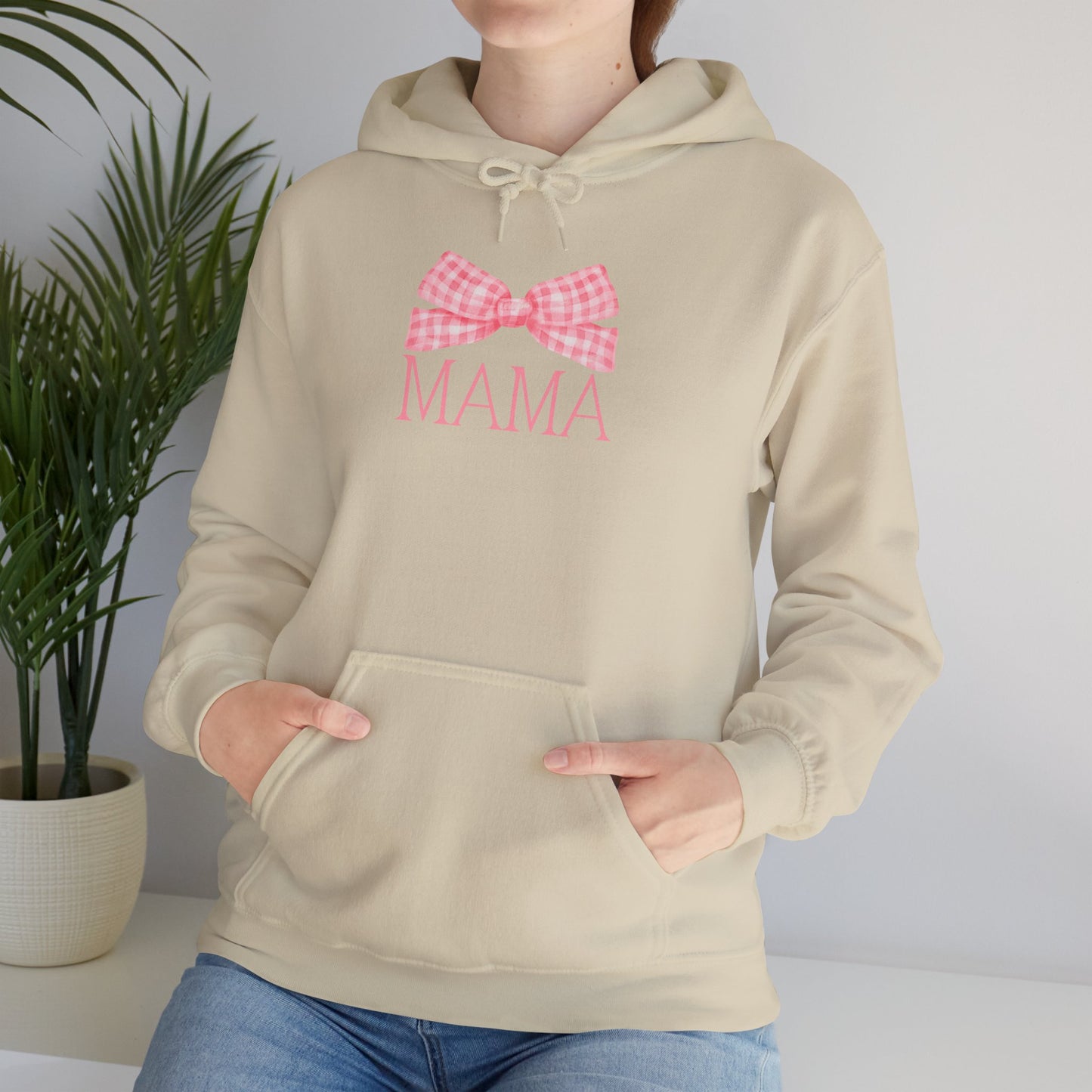 Mama Bow Pink Unisex Hoodie