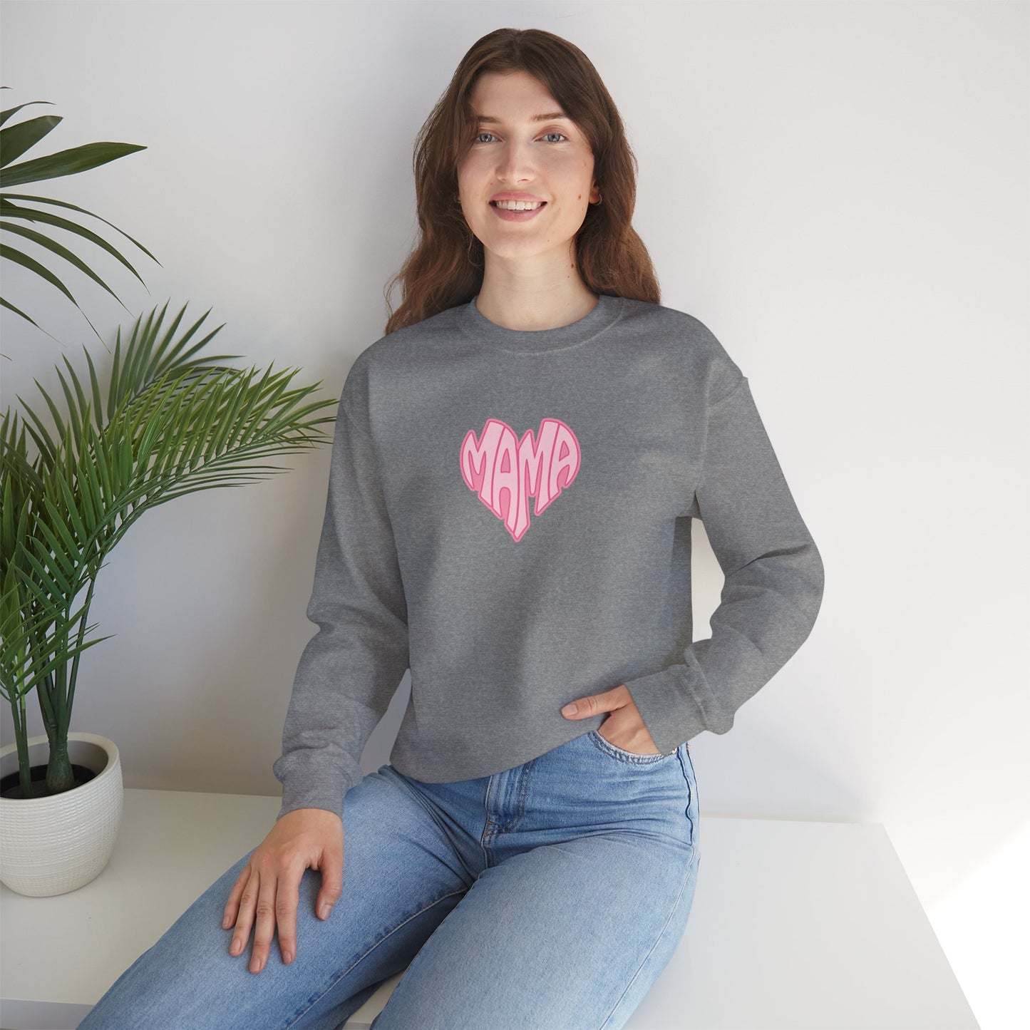 Mama Heart Unisex Crewneck