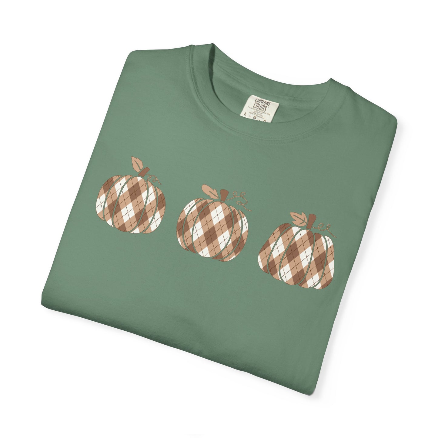 Plaid Pumpkins Comfort Colors Tee