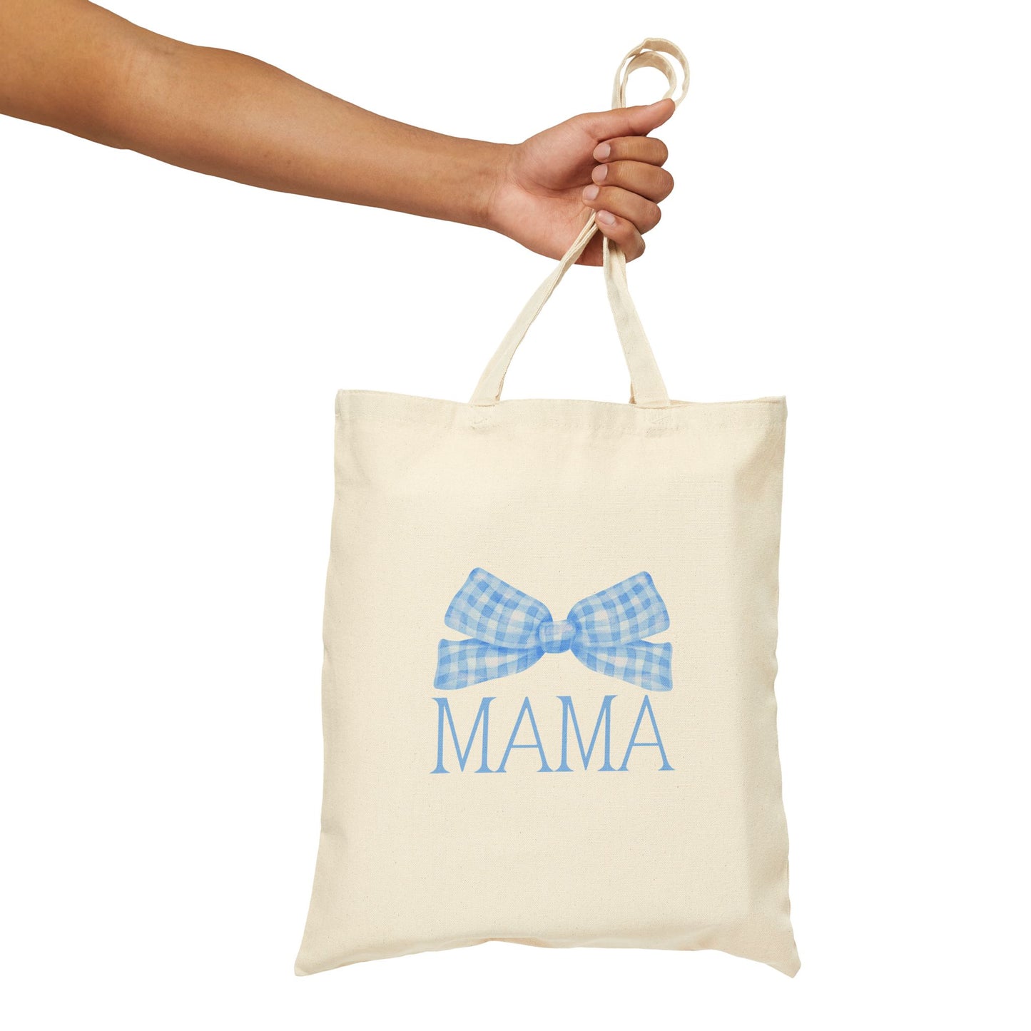 Mama Bow Blue Tote Bag