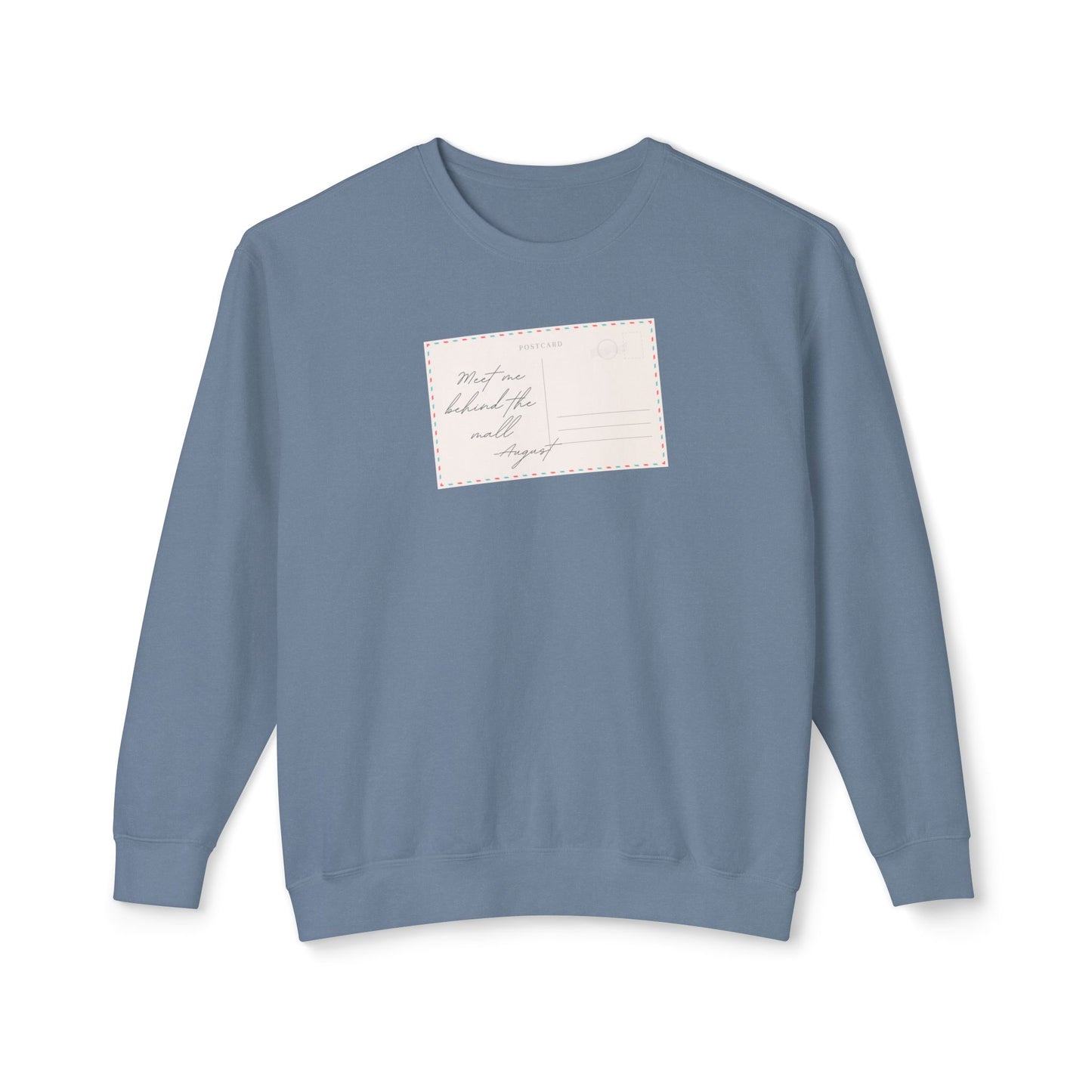 Vintage Postcard Unisex Lightweight Crewneck Sweatshirt, Cozy Pullover, Fall Fashion, Gift Idea, Casual Style, Relaxed Wear