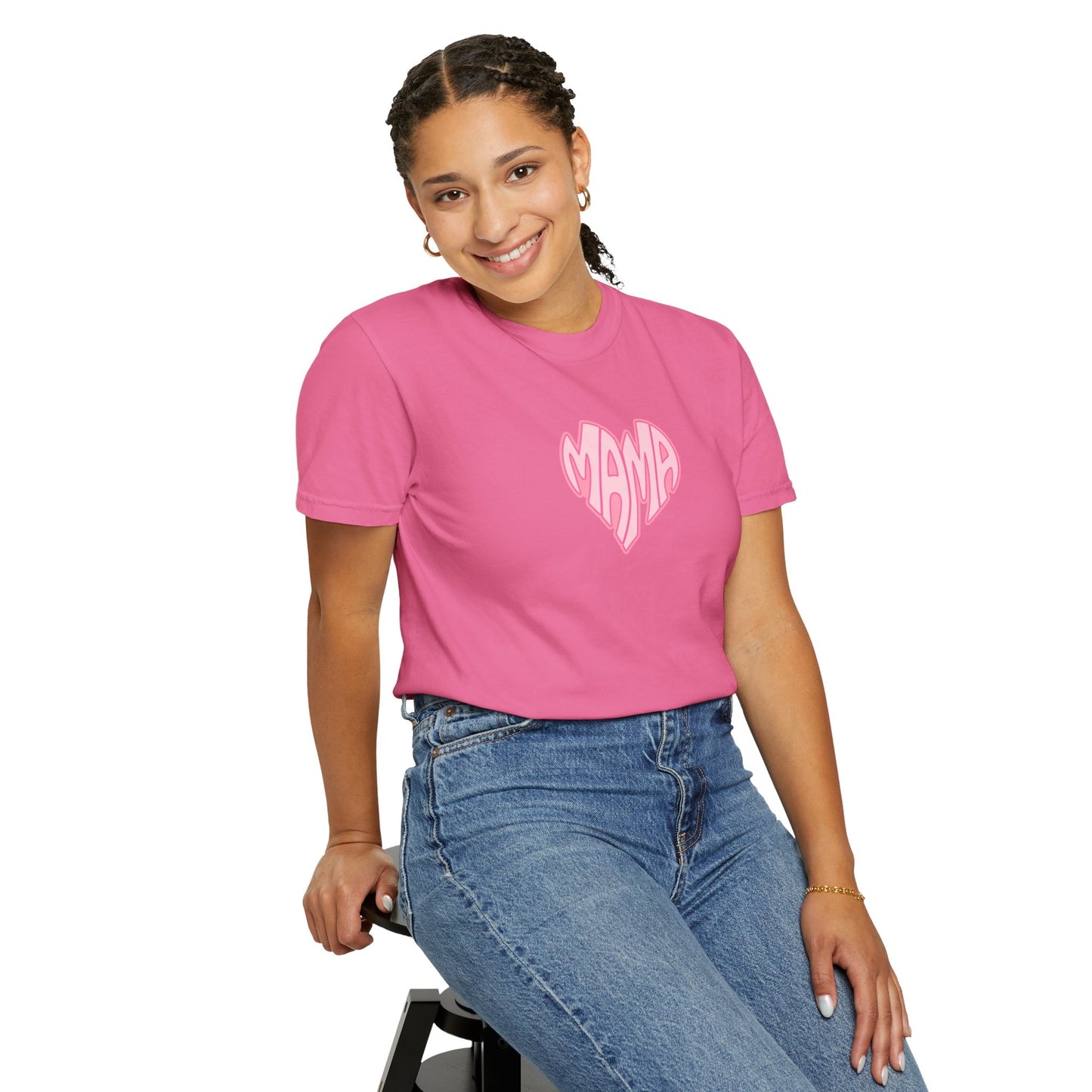 Mama Heart Comfort Colors Tee