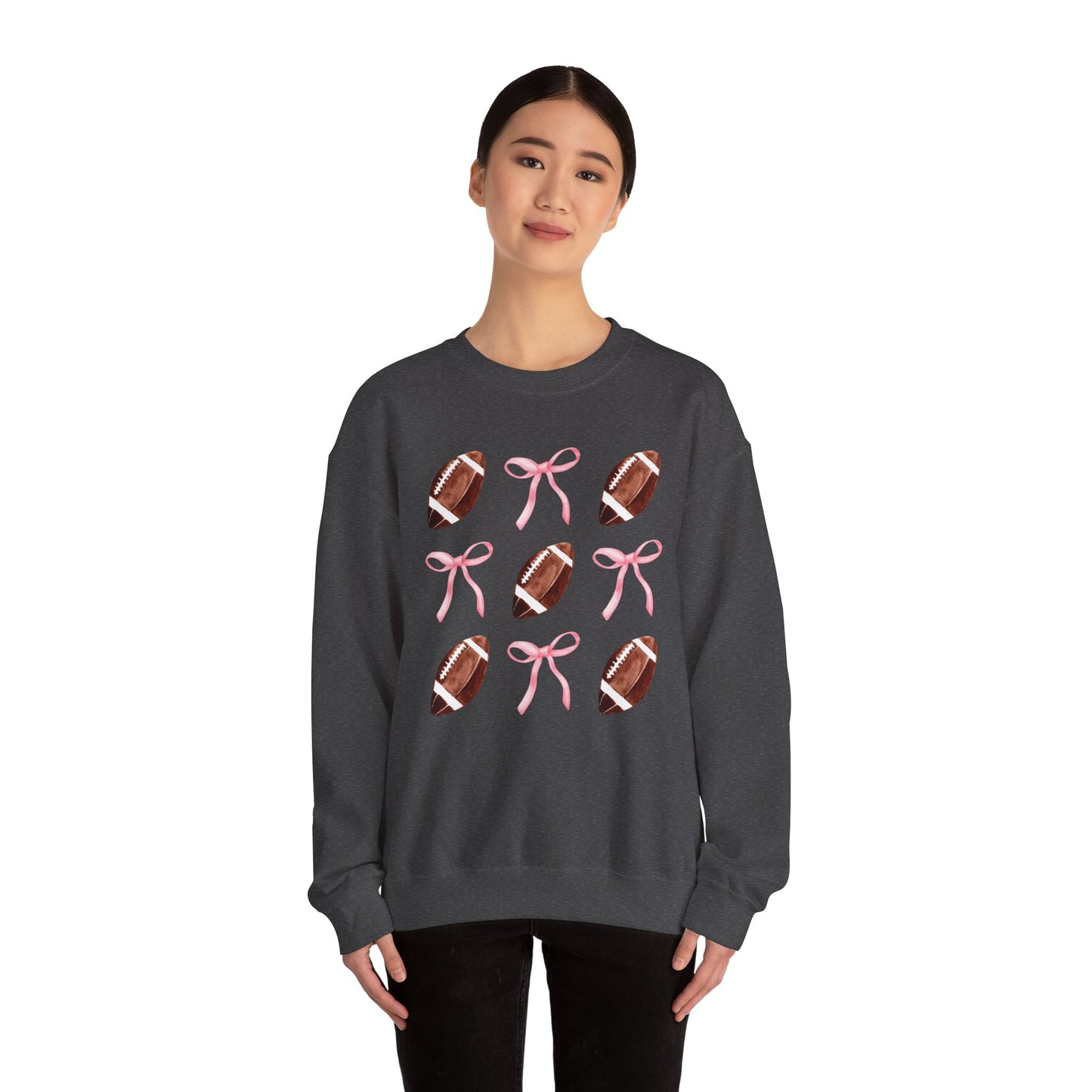 Football Bows Unisex Crewneck