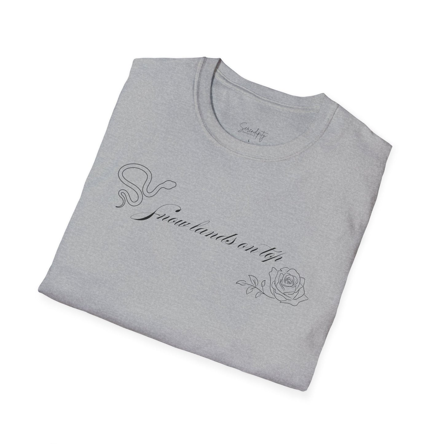Snow Lands On Top Soft Style Tee