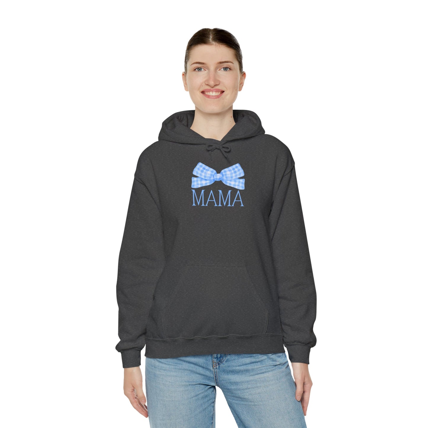 Mama Bow Blue Unisex Hoodie