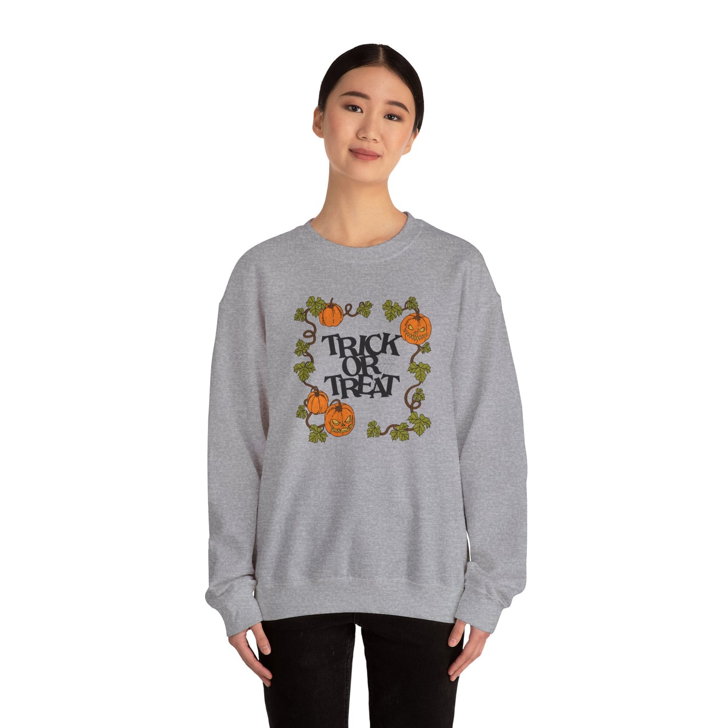 Vintage Pumpkins Trick or Treat Unisex Crewneck