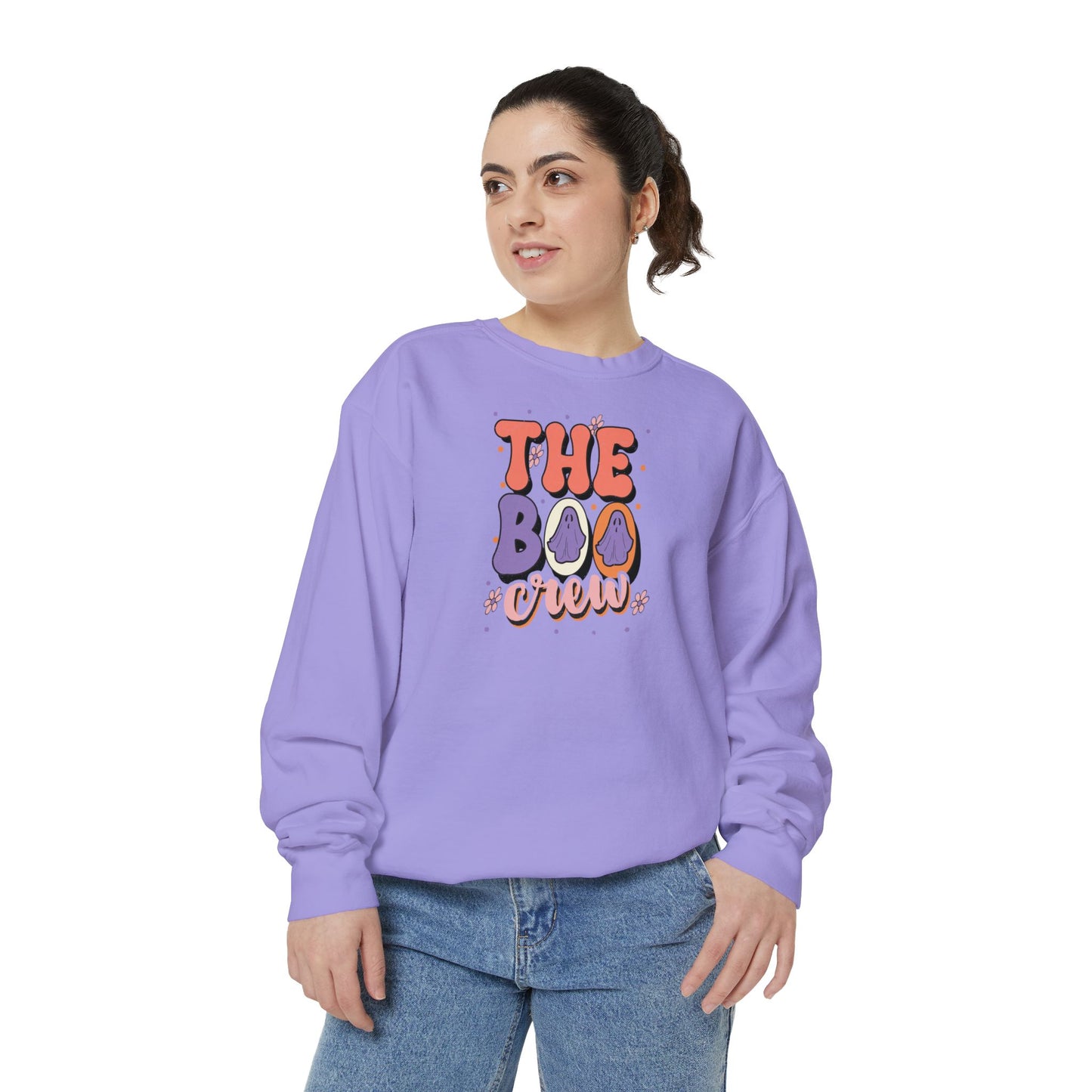 The Boo Crew Girly Comfort Colors Sweatshirt