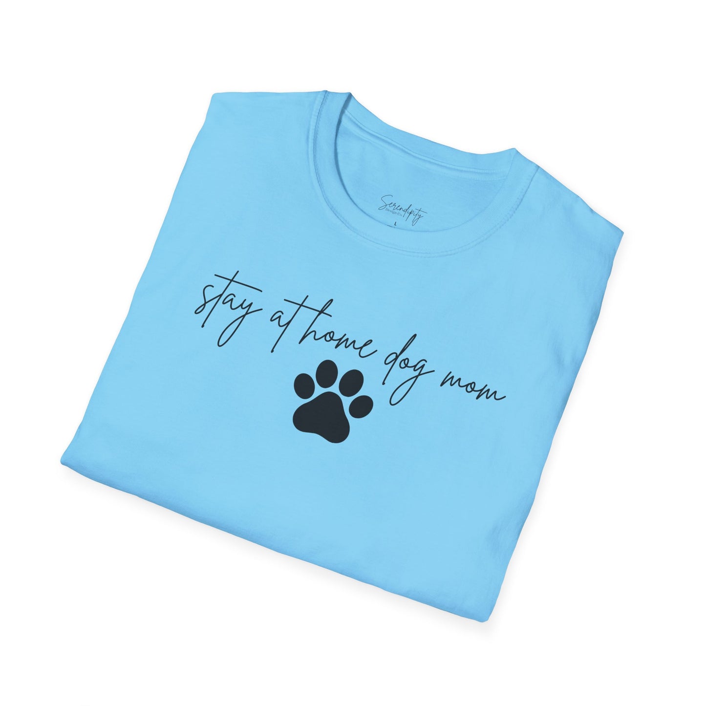 Stay At Home Dog Mom Soft Style Tee