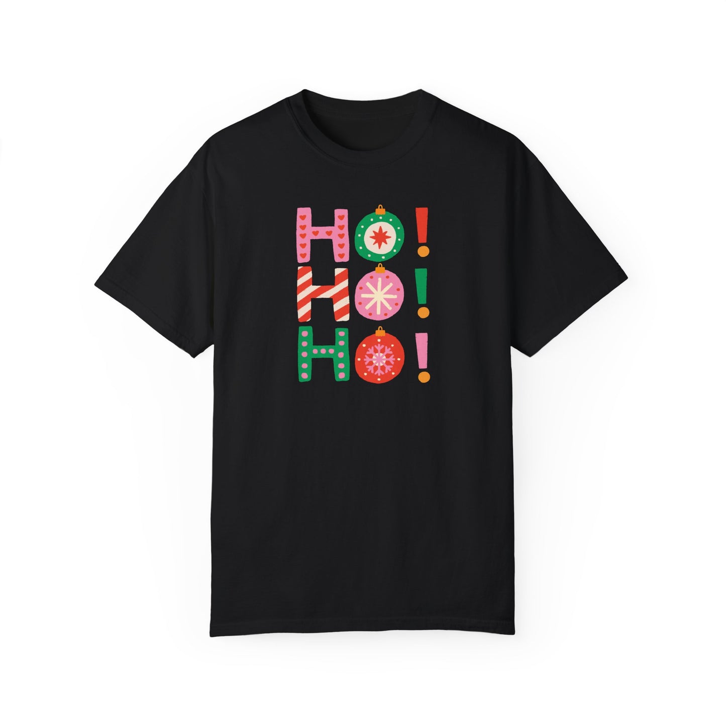 Ho Ho Ho Ornaments Comfort Colors Tee