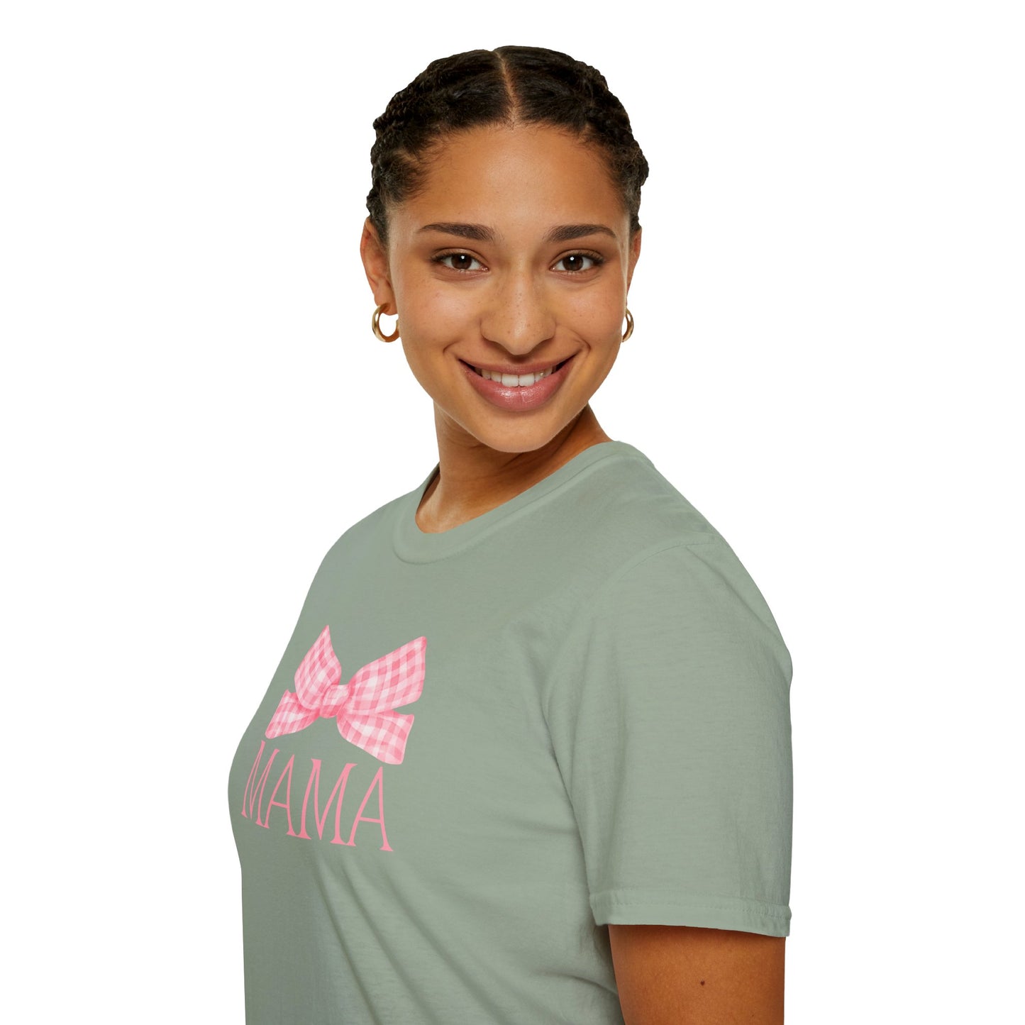Mama Pink Bow Soft Style Tee