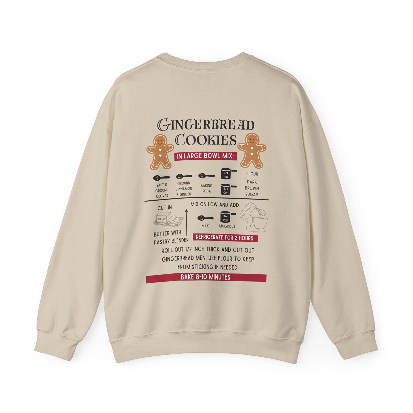 Gingerbread Cookie Recipe Unisex Crewneck