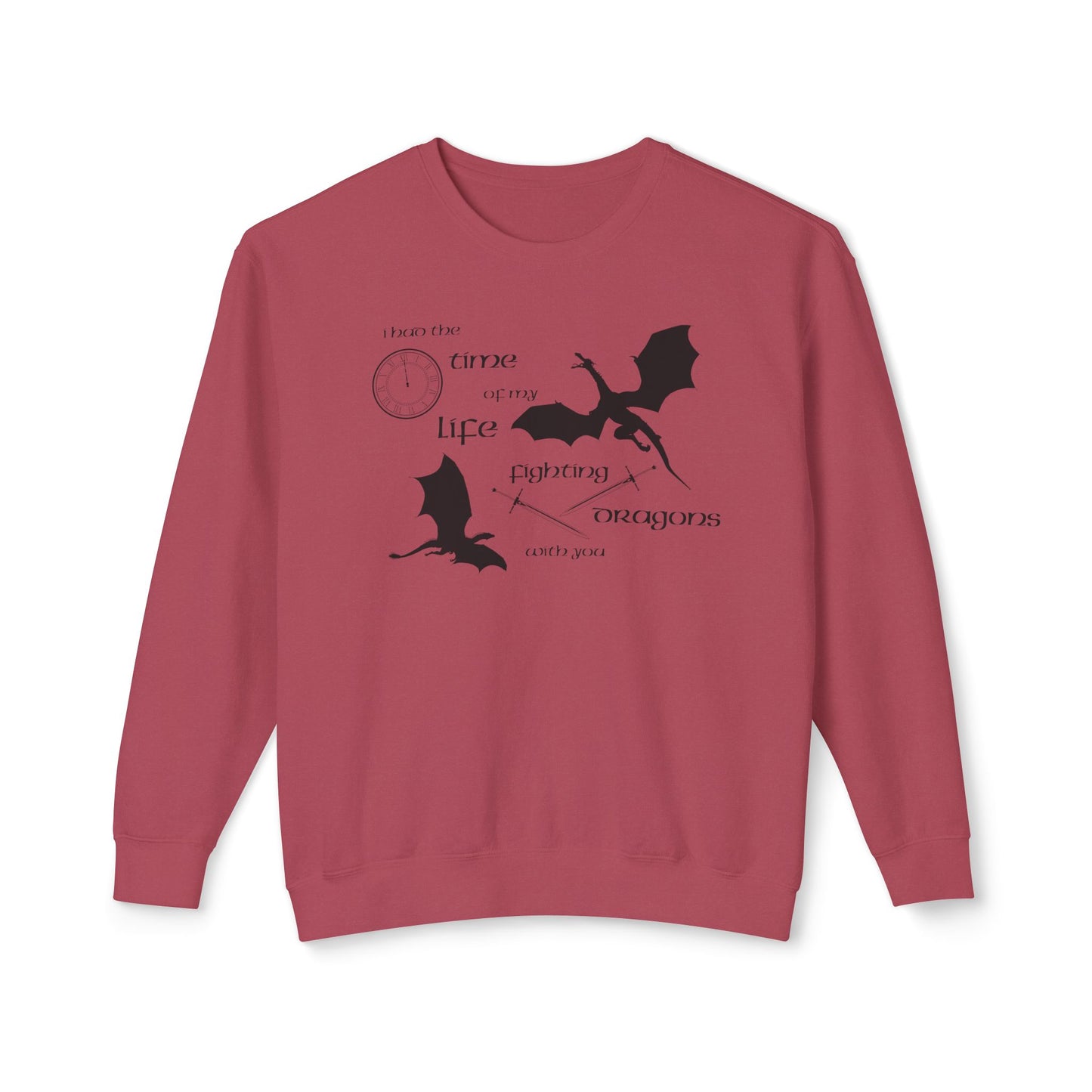 Fighting Dragons With You Comfort Colors Sweatshirt