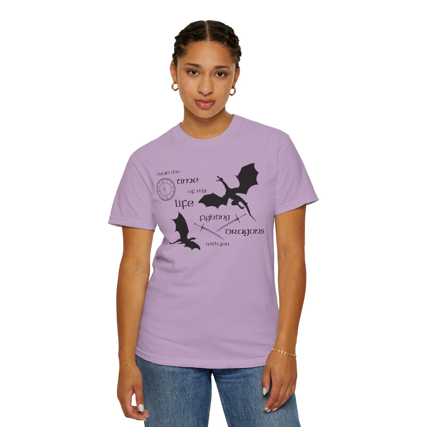 Fighting Dragons With You Comfort Colors Tee