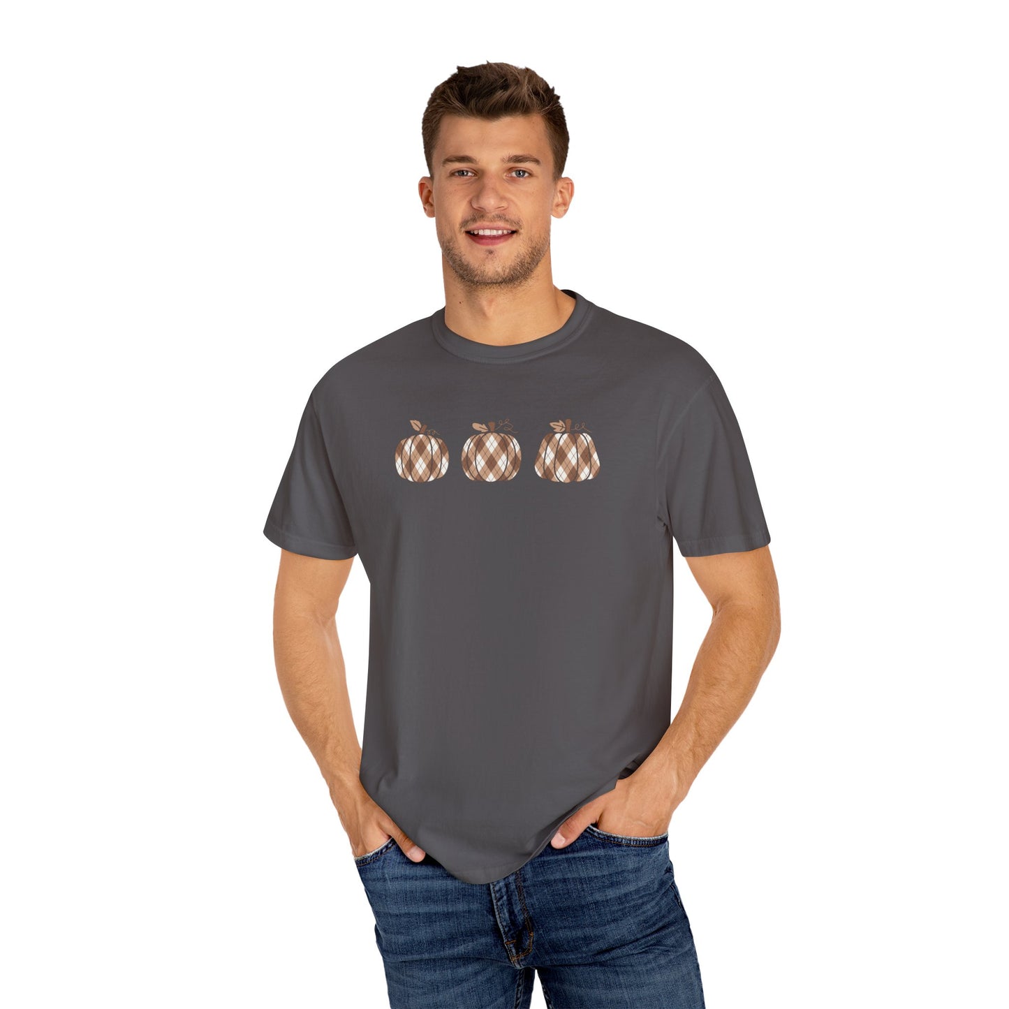 Plaid Pumpkins Comfort Colors Tee