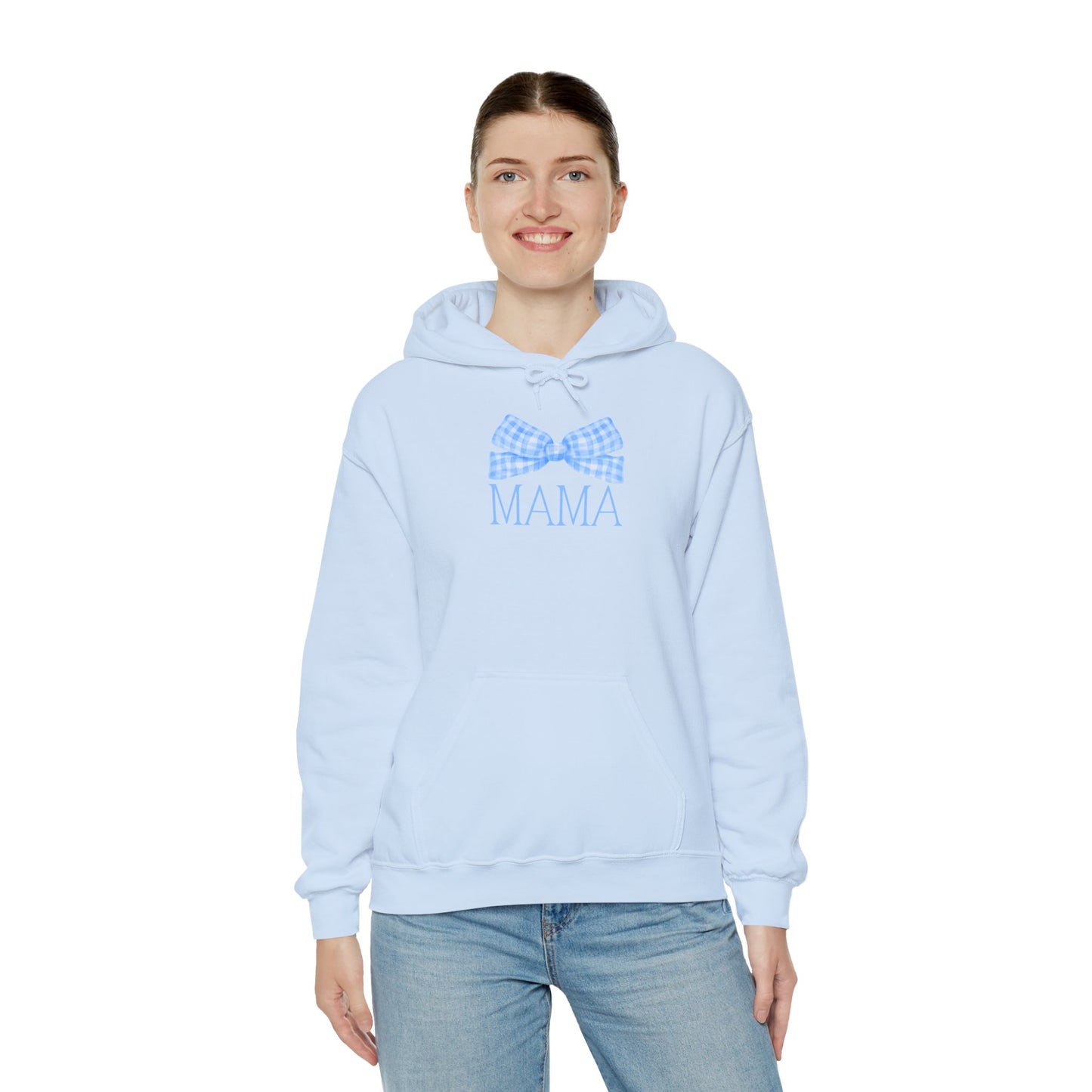 Mama Bow Blue Unisex Hoodie