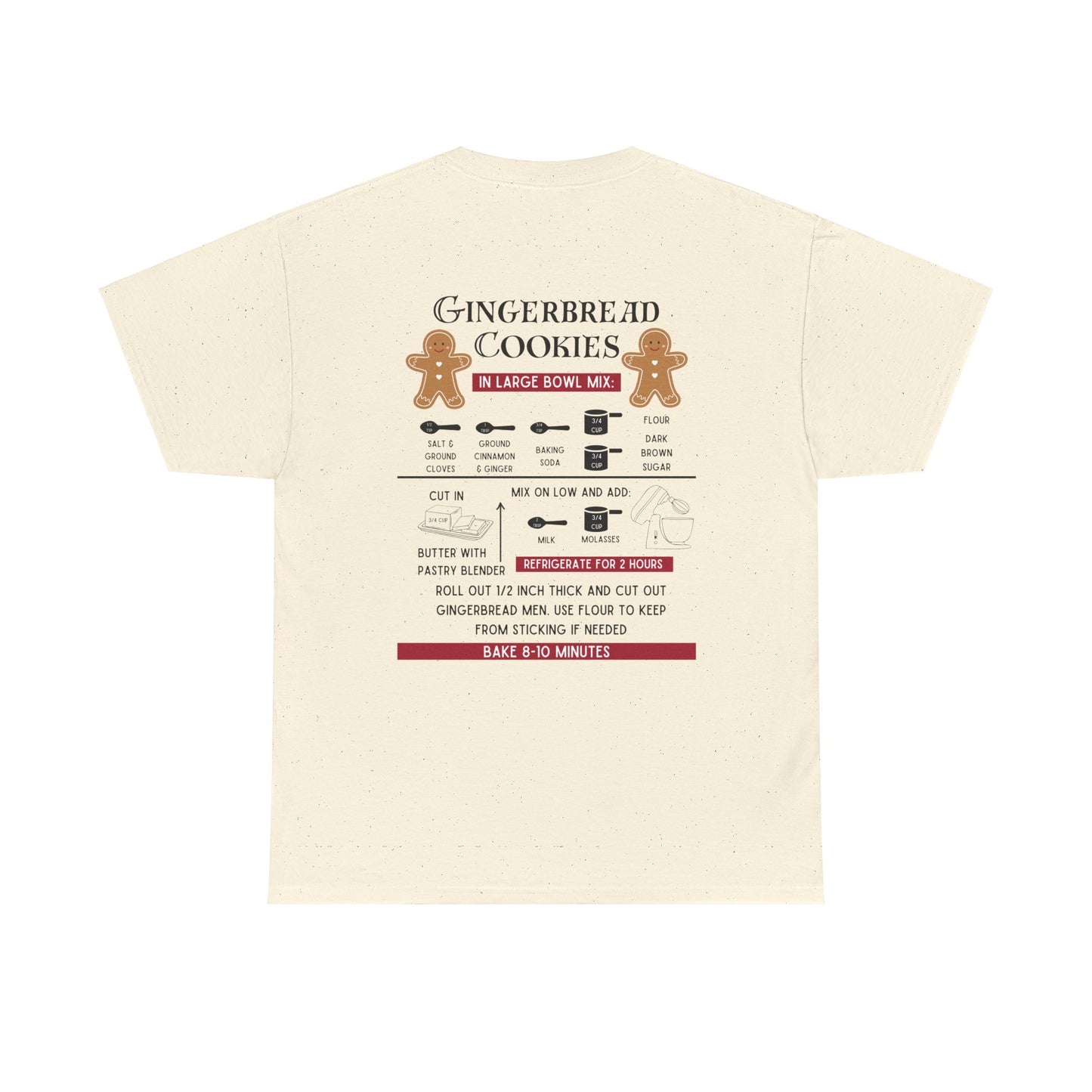 Gingerbread Cookie Recipe Unisex Tee