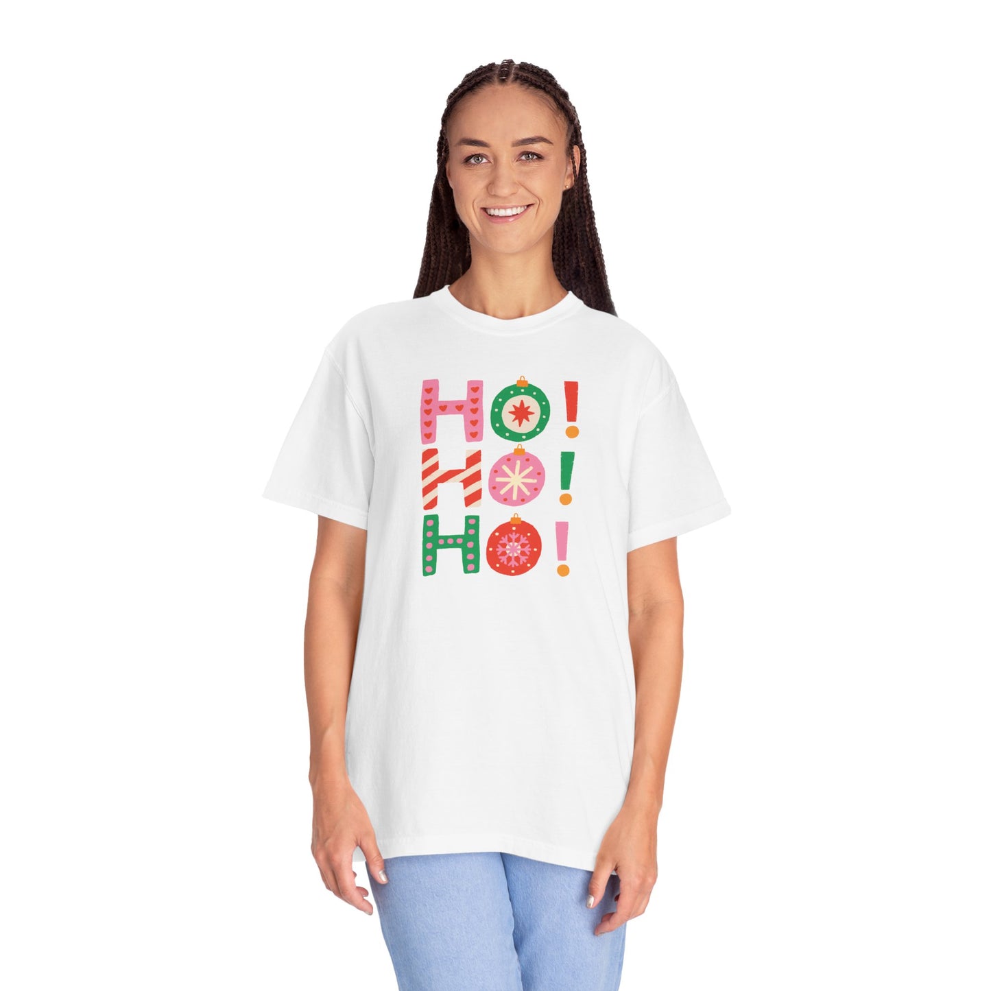 Ho Ho Ho Ornaments Comfort Colors Tee