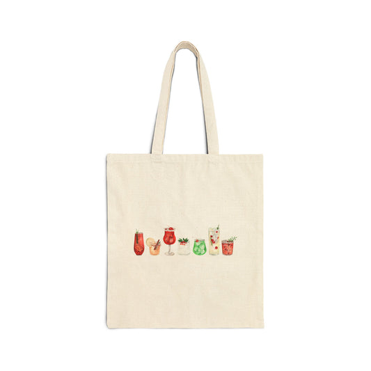 Christmas Cocktails Tote Bag