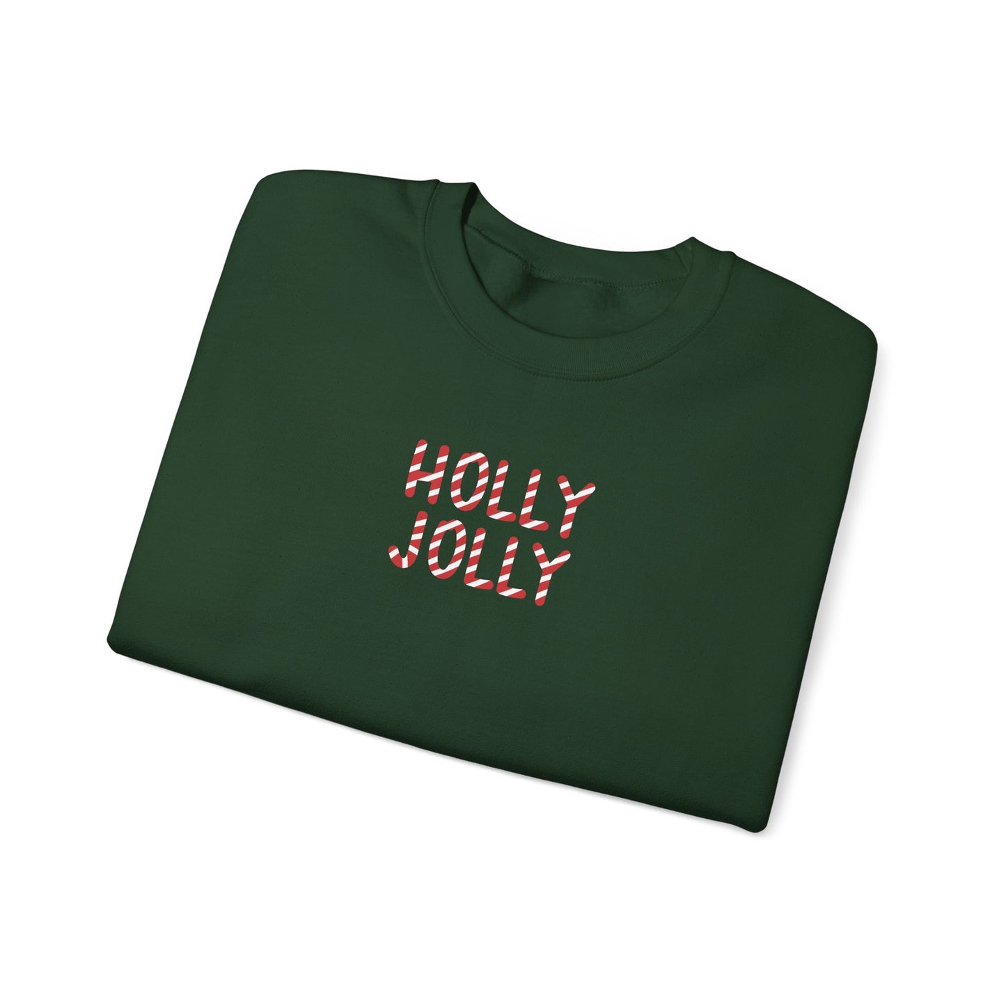 Holly Jolly Candy Cane Unisex Crewneck