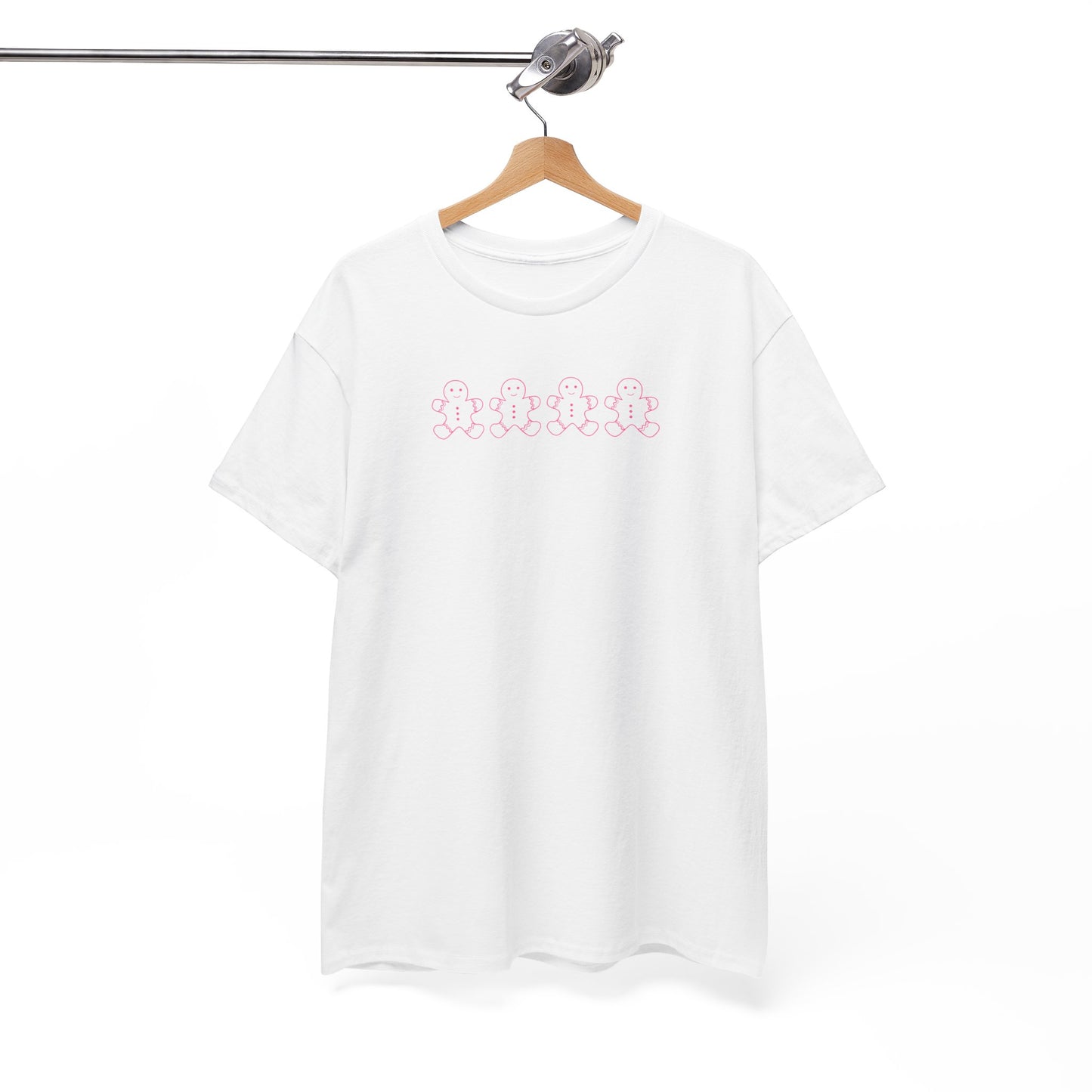 Pink Gingerbread Men Unisex Tee