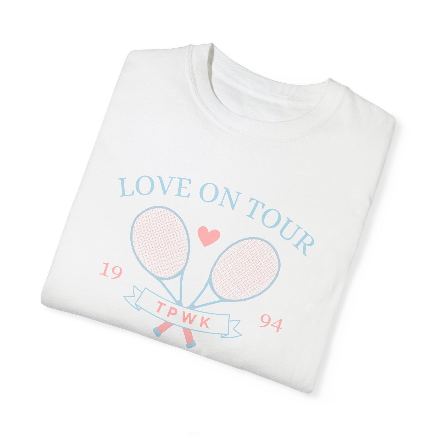 Love On Tour Tennis Club Comfort Colors Tee