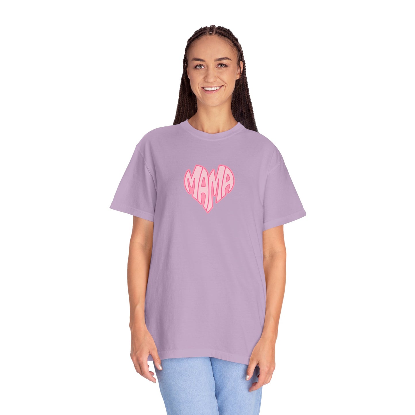 Mama Heart Comfort Colors Tee