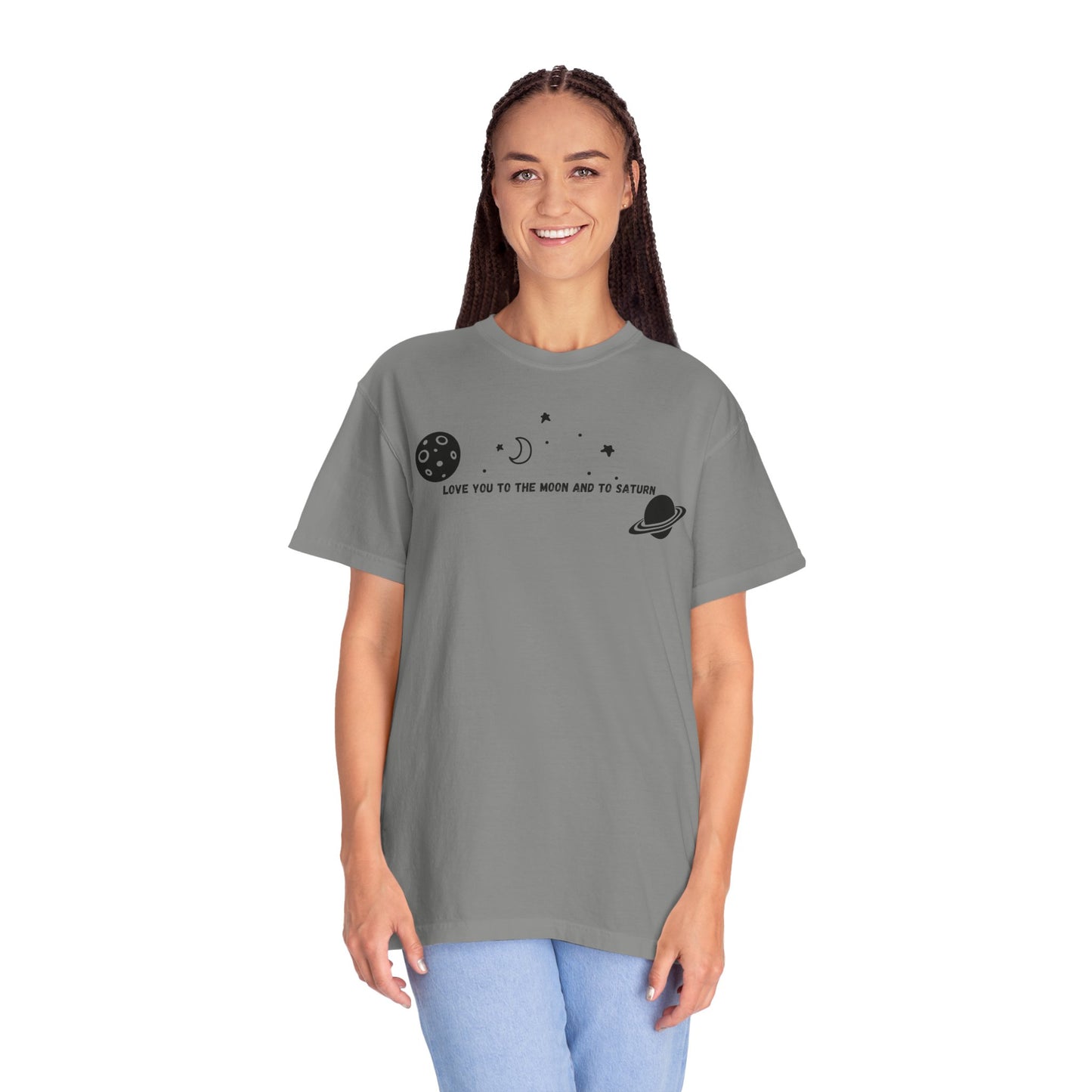 Love You to the Moon and to Saturn Comfort Colors Tee