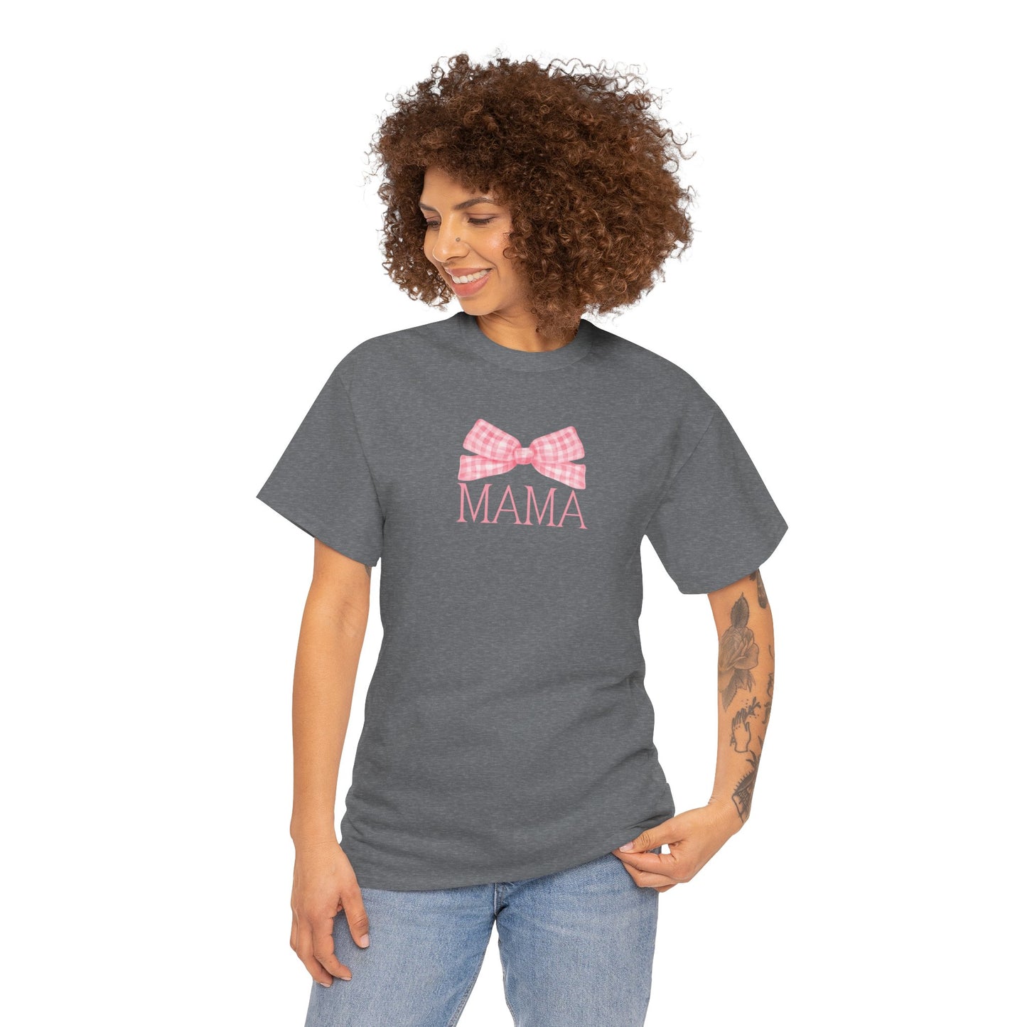 Mama Pink Bow Unisex Tee