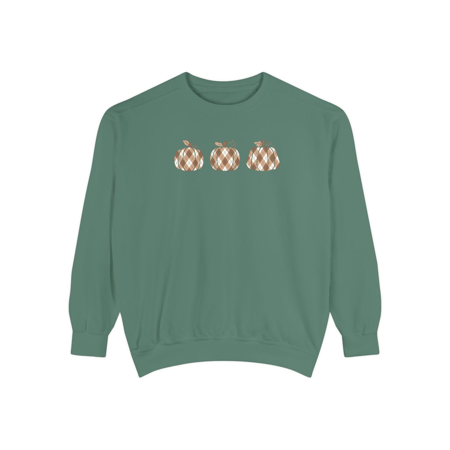 Plaid Pumpkins Comfort Colors Sweatshirt